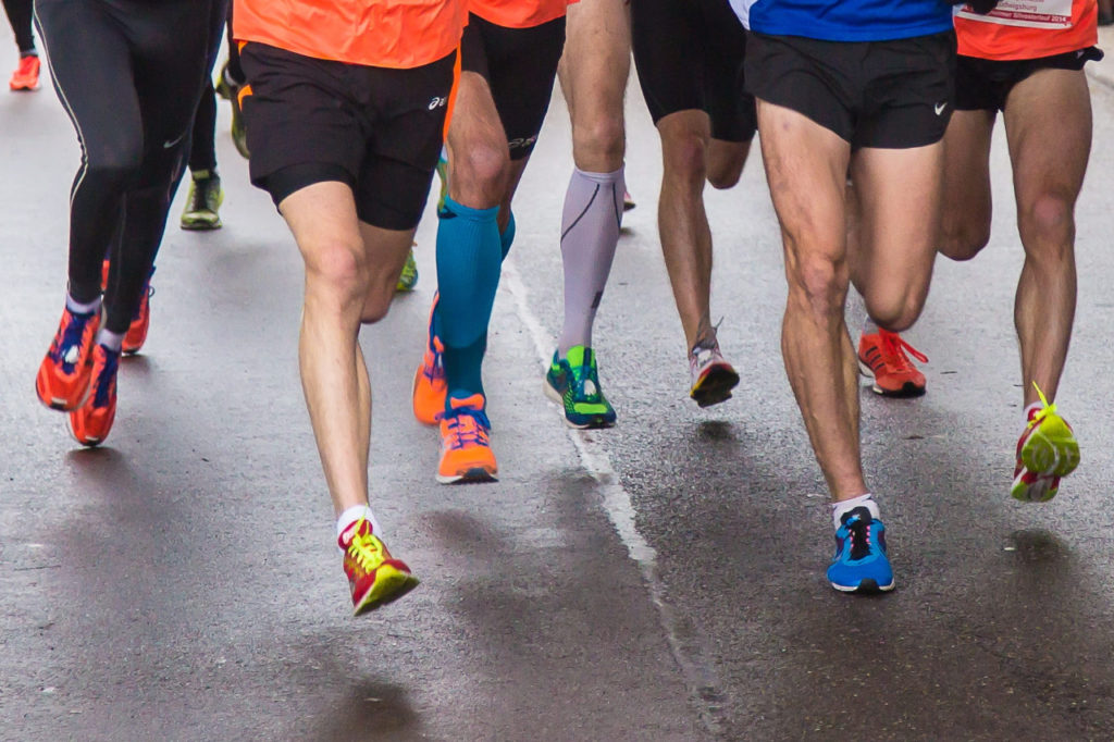 chaussures marathoniens course marathon route 