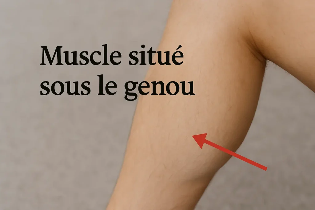 muscle situé sous le genou