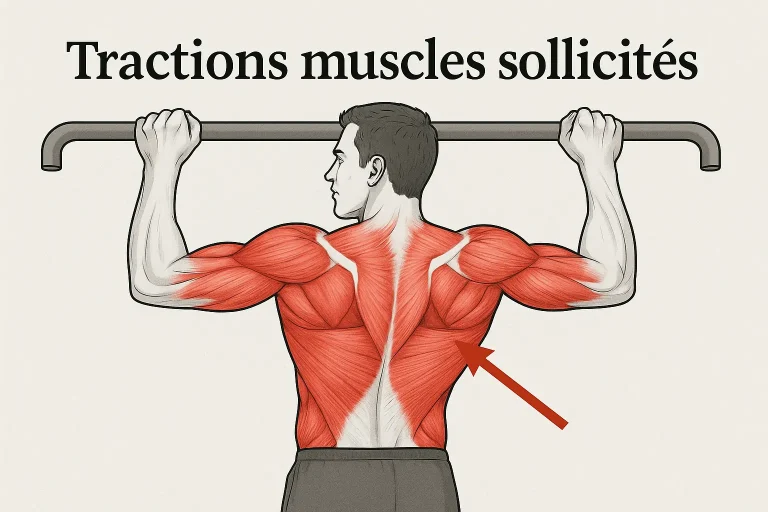 tractions muscles sollicités
