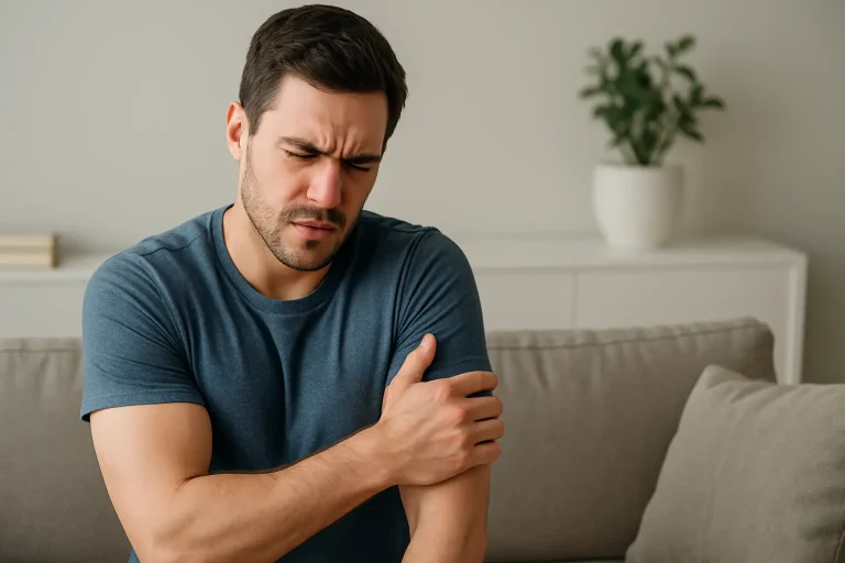 douleur muscle bras sans effort