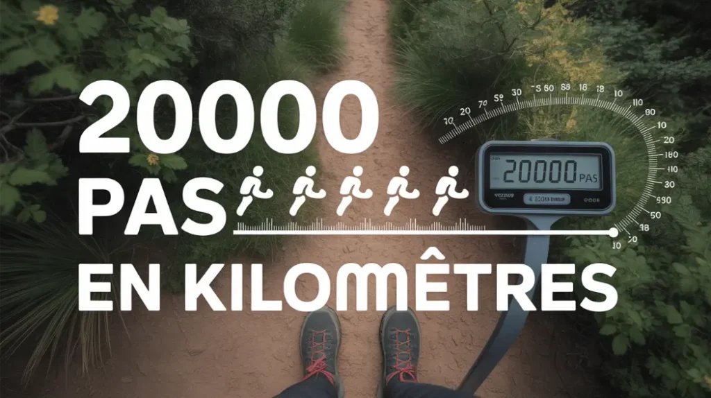 20000 pas font combien de kilomètres en moyenne